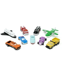 Popular Playthings Micro Mix or Match Vehicles Set, 27 Pieces