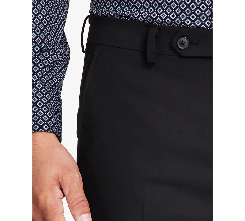 Alfani Men's Slim-Fit Stretch Solid Suit Pants, Created for Macy's