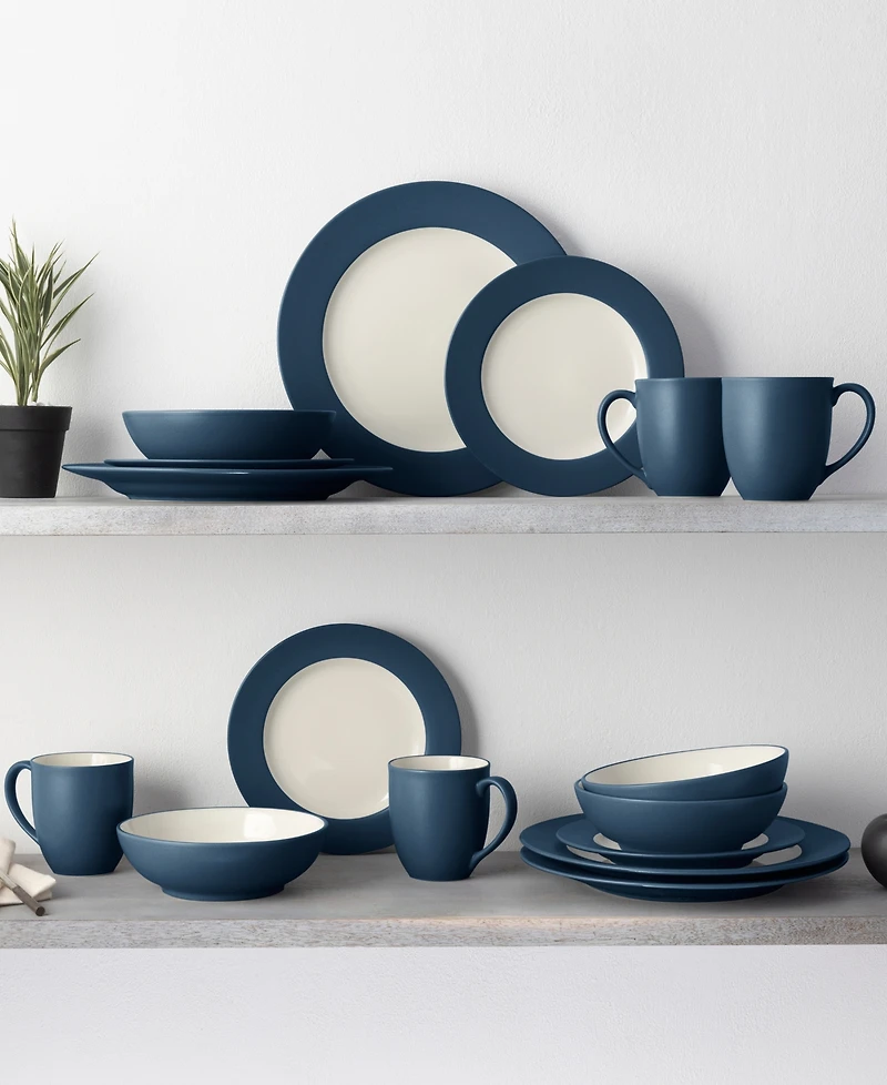Noritake Colorwave Rim 16-Pc. Dinnerware Set, Service for 4