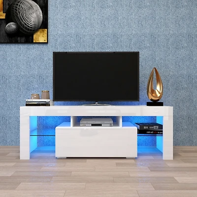 Streamdale Led Tv Stand with Base Cabinet