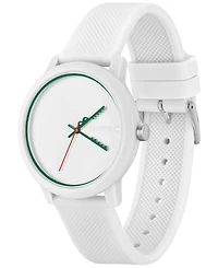 Lacoste Unisex L.12.12 White Silicone Strap Watch 42mm