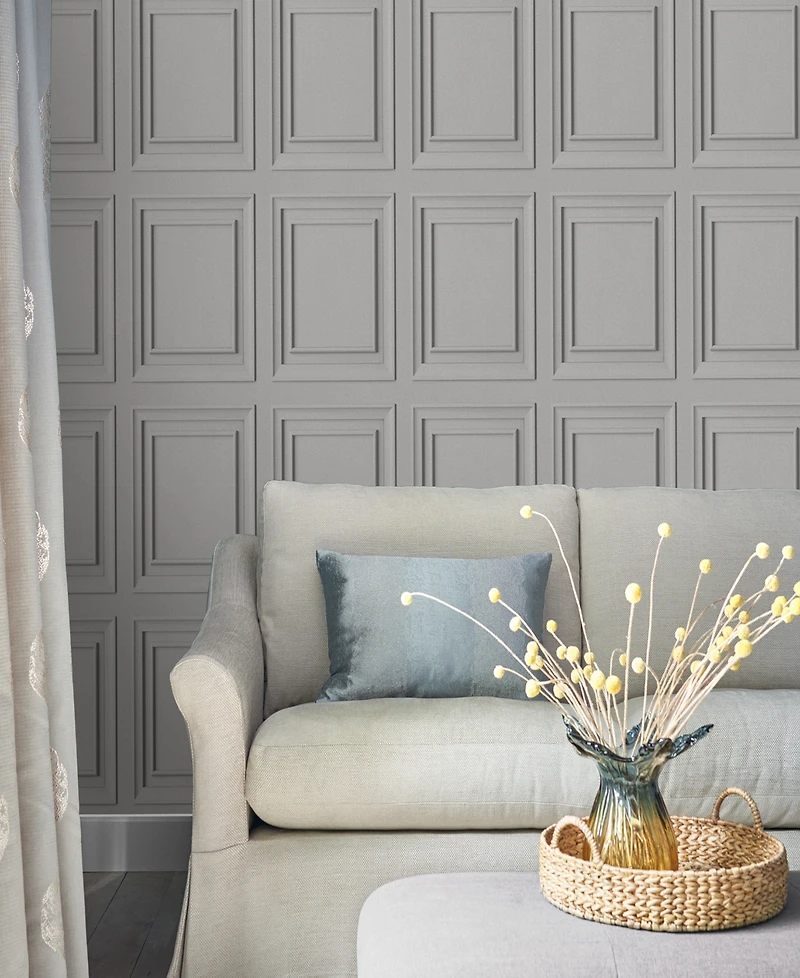 Laura Ashley Redbrook Wood Panel Removable Wallpaper