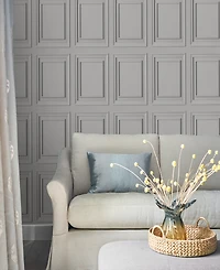 Laura Ashley Redbrook Wood Panel Removable Wallpaper