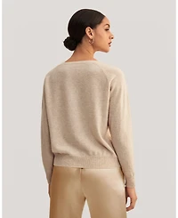 Lilysilk Women's Cashmere Casual Scoop Neck Soft Sweater