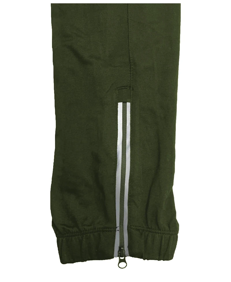 Blue Ice Men's Moisture Wicking Performance Joggers with Reflective Trim Ankle Zippers