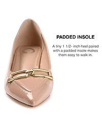 Journee Collection Women's Rumi Pointed Toe Kitten Heel Pumps