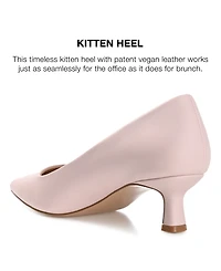 Journee Collection Women's Celica Kitten Heel Pumps