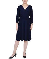 Ny Collection Women's Ruched A-line Dress