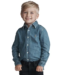 Polo Ralph Lauren Toddler and Little Boys Cotton Chambray Shirt