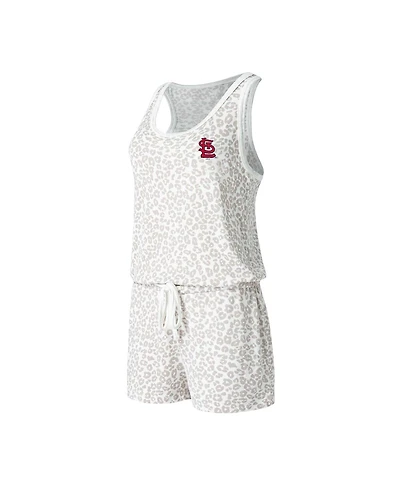 Women's Concepts Sport Cream St. Louis Cardinals Montana Hacci Knit Romper