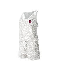 Women's Concepts Sport Cream St. Louis Cardinals Montana Hacci Knit Romper