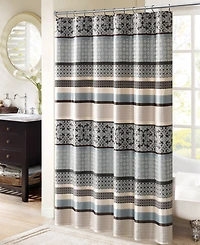 Madison Park Princeton Jacquard Shower Curtain, 72" x