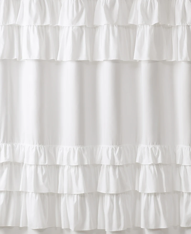 Madison Park Grace Ruffled Shower Curtain, 72" x 72"