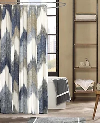 Ink+Ivy Alpine Chevron Stripe Cotton Shower Curtain, 72" x 72"