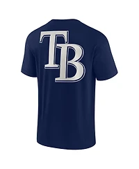 Men's and Women's Fanatics Signature Navy Tampa Bay Rays Super Soft Short Sleeve T-shirt