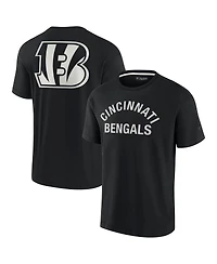 Men's and Women's Fanatics Signature Black Cincinnati Bengals Super Soft Short Sleeve T-shirt