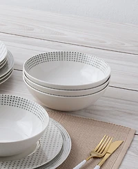 Noritake Hammock Rim 12-Piece Dinnerware Set, Service for 4