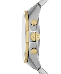 A|X Armani Exchange Men's Quartz Chronograph Multi Stainless Steel Watch 44mm Set, 2 Pieces