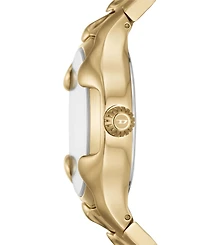 Diesel Men's Vert Quartz Three Hand Date Gold-Tone Stainless Steel Watch 44mm