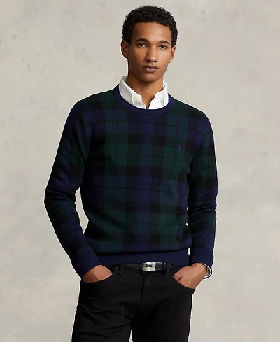 Polo Ralph Lauren Men's Plaid Washable Wool Sweater