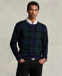 Polo Ralph Lauren Men's Plaid Washable Wool Sweater