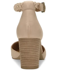Lucky Brand Women's Kainda Braided Ankle-Strap Block-Heel Pumps