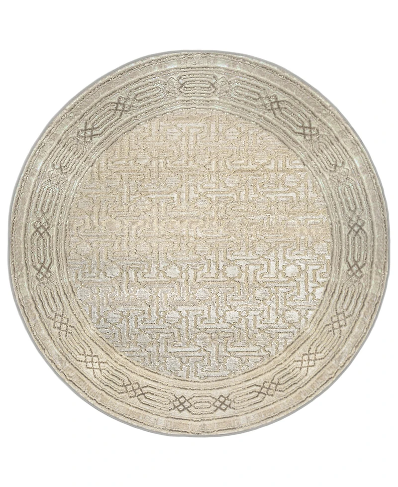 Closeout! Km Home Davide 1231 5'3" x Round Area Rug