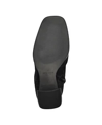 Nine West Women's Temas Square Toe Block Heel Dress Boots