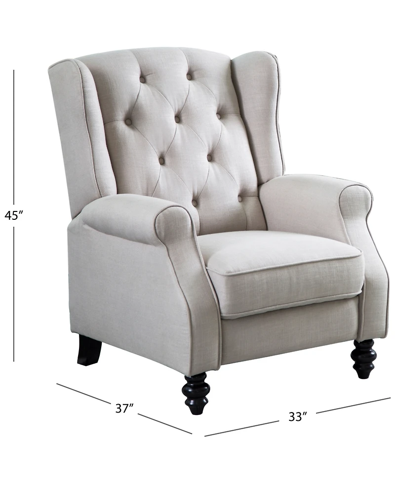 Sherry Fabric Pushback Recliner
