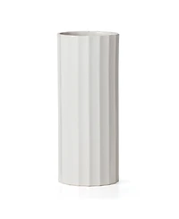 Lenox French Perle Scallop Cylinder Vase, Medium