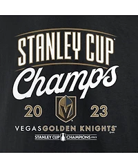 Men's Fanatics Black Vegas Golden Knights 2023 Stanley Cup Champions Logo T-shirt