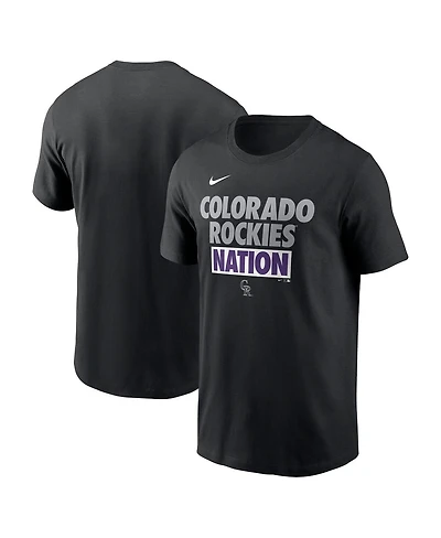 Men's Nike Black Colorado Rockies Rally Rule T-shirt