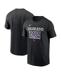 Men's Nike Black Colorado Rockies Rally Rule T-shirt