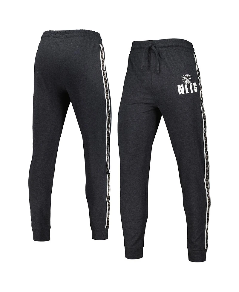 Men's Concepts Sport Charcoal Brooklyn Nets Team Stripe Jogger Pants