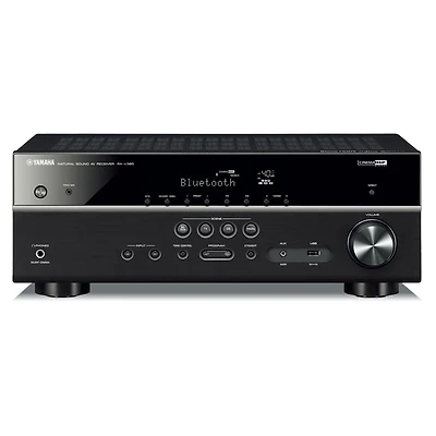 Yamaha Rx-V385BL 5.1 Channel Av Receiver with Ypao Automatic Room Calibration