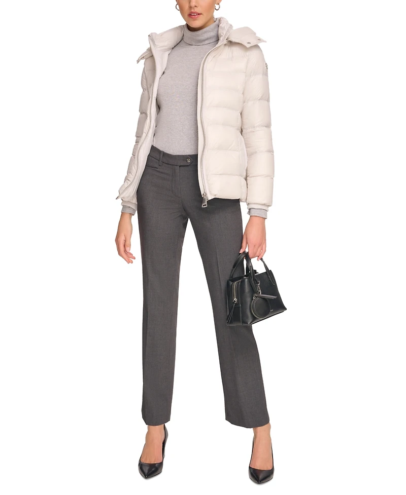 Calvin Klein Women's Shine Hooded Down Puffer Coat