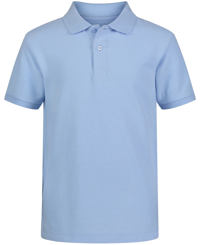 Nautica Little Boys Uniform Stretch Double Pique Polo