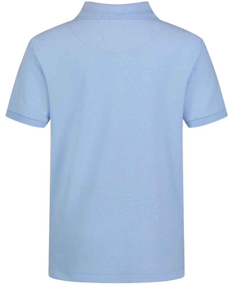 Nautica Little Boys Uniform Stretch Double Pique Polo