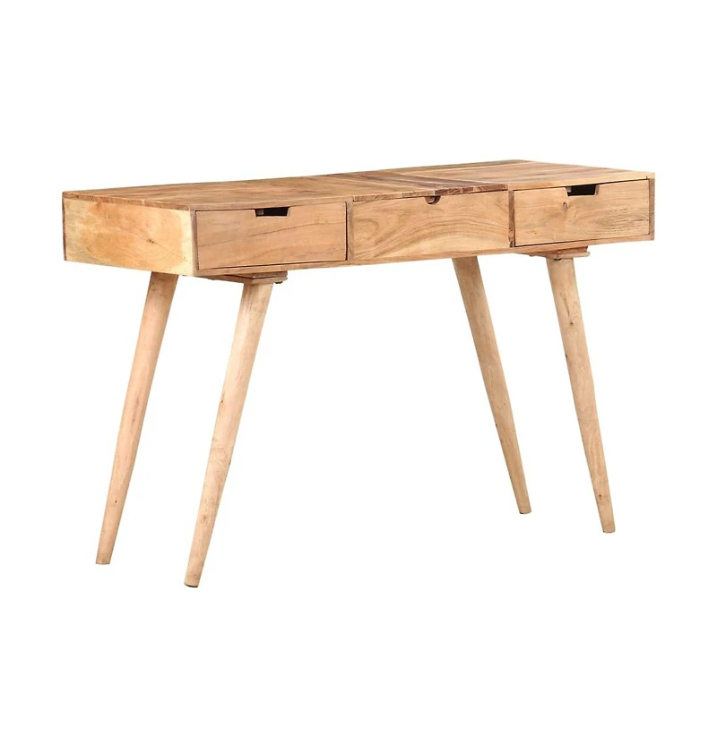 vidaXL Dressing Table with Mirror 44.1"x17.7"x29.9" Solid Acacia Wood