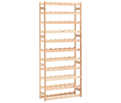 vidaXL Wine Rack for 77 Bottles Pinewood