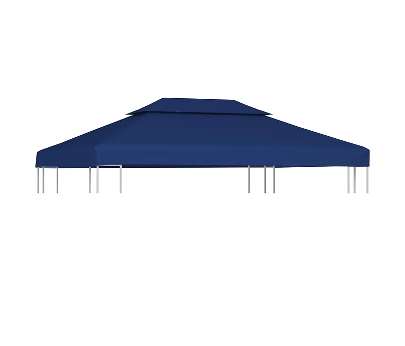 vidaXL 2-Tier Gazebo Top Cover 1 oz/ft² 13.1'x9.8' Blue