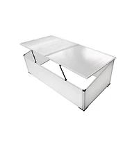 vidaXL Cold Frame 2 Lids 3' 7" x 1' 4" x 1' 10"
