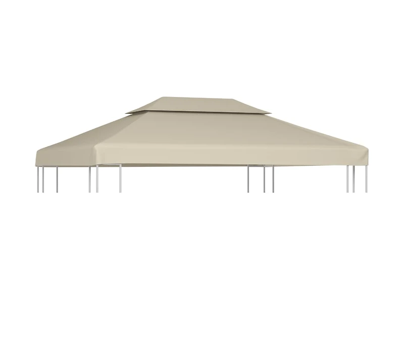 vidaXL Gazebo Cover Canopy Replacement 1 oz/ft² Beige 9.8'x13.1'
