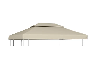 vidaXL Gazebo Cover Canopy Replacement 1 oz/ft² Beige 9.8'x13.1'