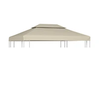 vidaXL Gazebo Cover Canopy Replacement 1 oz/ft² Beige 9.8'x13.1'