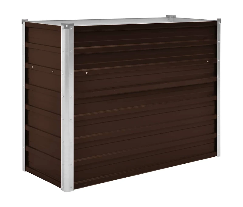 Garden Raised Bed Brown 39.4"x15.7"x30.3" Galvanized Steel