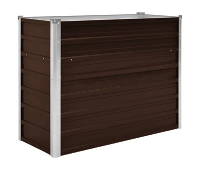 Garden Raised Bed Brown 39.4"x15.7"x30.3" Galvanized Steel
