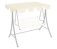 vidaXL Replacement Canopy for Garden Swing Cream 59.1"/51.2"x41.3"/27.6"