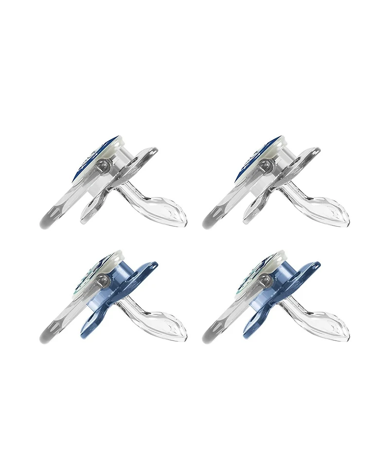 Dr. Browns PreVent Orthodontic Baby Pacifier, 0-6m, 4-Pack, Glow in the Dark, Blue