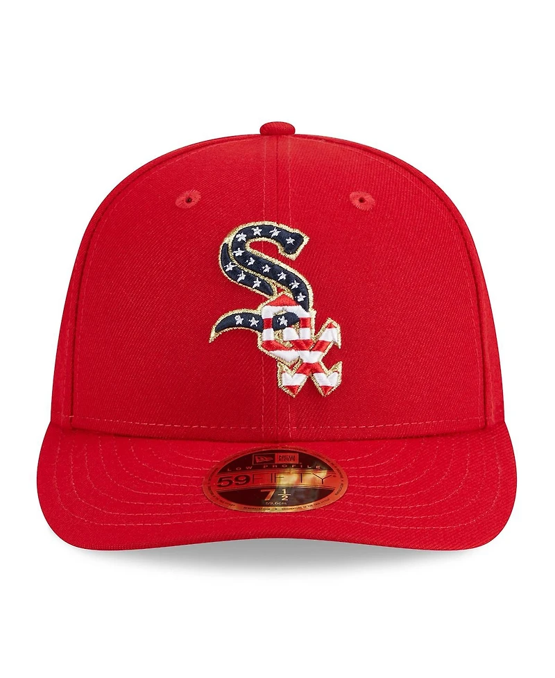 Men's New Era Red Chicago White Sox 2023 Fourth of July Low Profile 59FIFTY Fitted Hat